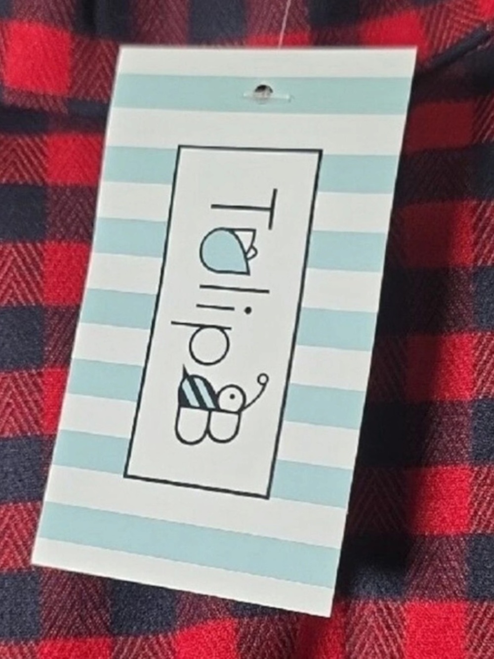 Tulip B Red Navy Buffalo Plaid Flannel Midi Skirt XL Pockets Holiday - Picture 3 of 8